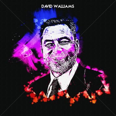 Digitale Kunst getiteld "David Walliams 001" door Leonardo Lillian, Origineel Kunstwerk, Digitaal Schilderwerk