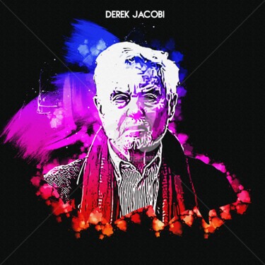 Arts numériques intitulée "Derek Jacobi 001" par Leonardo Lillian, Œuvre d'art originale, Peinture numérique