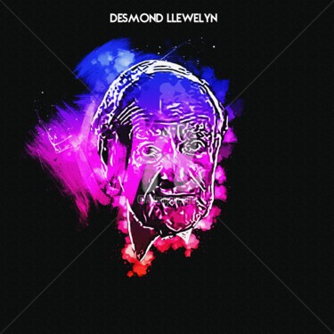 Arts numériques intitulée "Desmond Llewelyn 001" par Leonardo Lillian, Œuvre d'art originale, Peinture numérique
