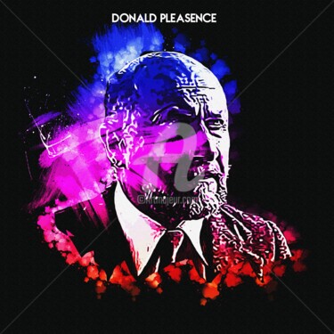 Digital Arts titled "Donald Pleasence 001" by Leonardo Lillian, Original Artwork, Digital Painting