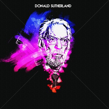 Digitale Kunst mit dem Titel "Donald Sutherland 0…" von Leonardo Lillian, Original-Kunstwerk, Digitale Malerei