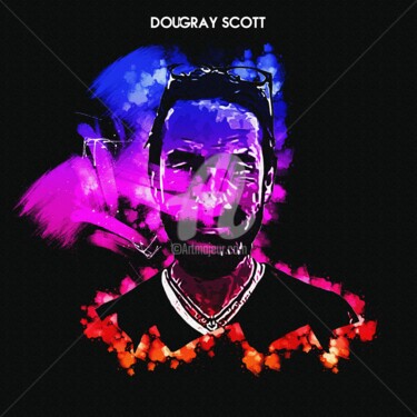 Digital Arts titled "Dougray Scott 001" by Leonardo Lillian, Original Artwork, Digital Painting