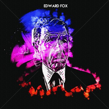 Цифровое искусство под названием "Edward Fox 001" - Leonardo Lillian, Подлинное произведение искусства, Цифровая живопись