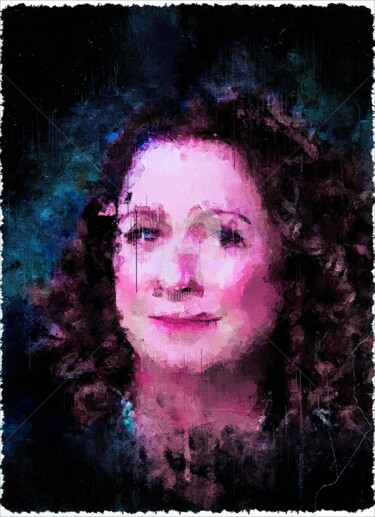 Digital Arts titled "Abigail Disney 01" by Leonardo Lillian, Original Artwork, Digital Painting