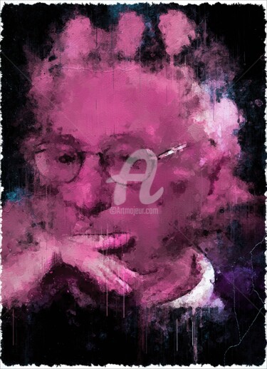 Digital Arts titled "Abraham Polonsky 01" by Leonardo Lillian, Original Artwork, Digital Painting