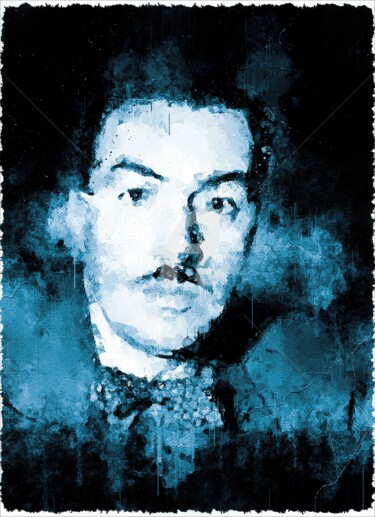 Digitale Kunst mit dem Titel "Adam Clayton Powell…" von Leonardo Lillian, Original-Kunstwerk, Digitale Malerei