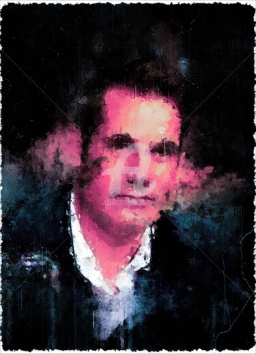 Digital Arts titled "Adrian Pasdar 01" by Leonardo Lillian, Original Artwork, Digital Painting