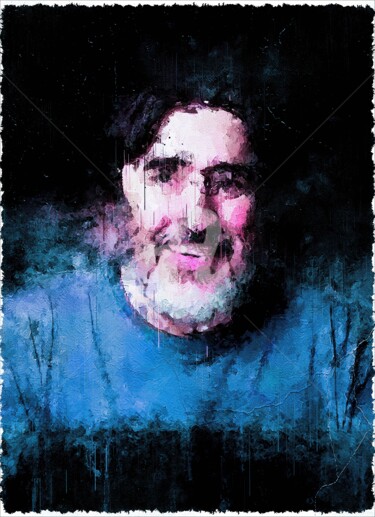 Digital Arts titled "Alfred Molina 01" by Leonardo Lillian, Original Artwork, Digital Painting