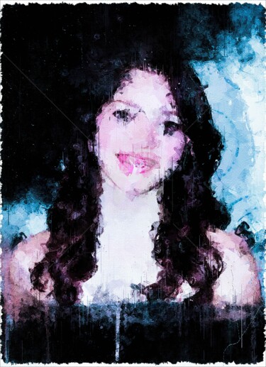 Digitale Kunst mit dem Titel "Alisha Newton 01" von Leonardo Lillian, Original-Kunstwerk, Digitale Malerei