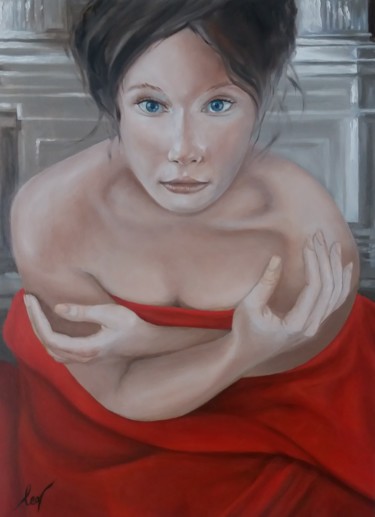 Painting titled "Anna Pappenheimer" by Leonardo Venezia, Original Artwork, Oil