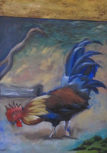 Painting titled ""Le Cogut"" by Leonardo Quintela, Original Artwork