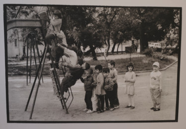 Photography titled "Kids - Platinum / P…" by Leonard Radu Chioveanu, Original Artwork, Analog photography Mounted on Cardboa…