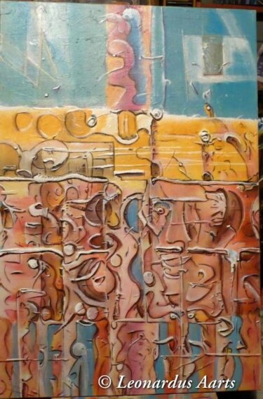 Painting titled "SINFONIA" by Leonardus Aarts, Original Artwork, Oil