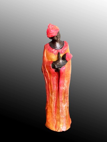 Rzeźba zatytułowany „AMA” autorstwa Léone Digraci, Oryginalna praca, Ceramika