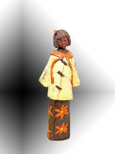 Sculpture titled "CHANG" by Léone Digraci, Original Artwork, Ceramics