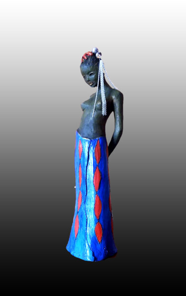 Sculpture titled "BEZABEL" by Léone Digraci, Original Artwork, Ceramics