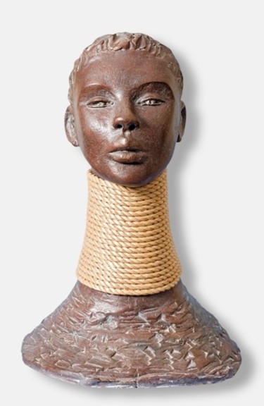 Sculpture intitulée "FEMME GIRAFE" par Léone Digraci, Œuvre d'art originale
