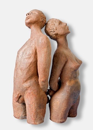 Sculpture titled "ESCLAVES" by Léone Digraci, Original Artwork