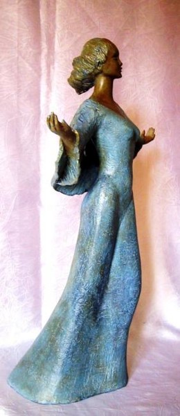 Sculpture titled "AURORE" by Léone Digraci, Original Artwork, Terra cotta