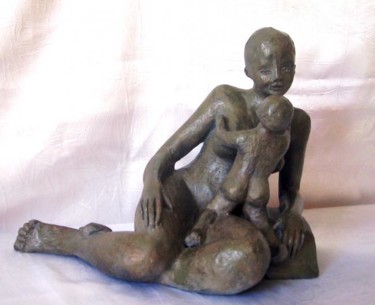 Sculpture titled "TENDRE COMPLICITE" by Léone Digraci, Original Artwork