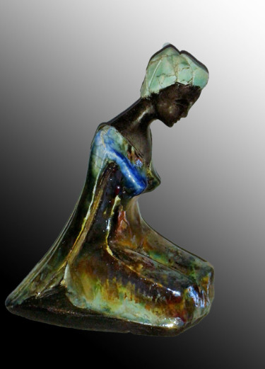 Sculpture intitulée "OSHAKO" par Léone Digraci, Œuvre d'art originale, Céramique