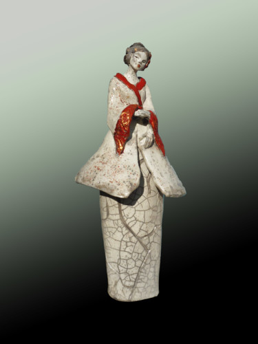 Sculpture titled "ARISU" by Léone Digraci, Original Artwork, Ceramics