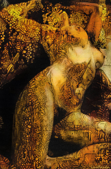 Peinture intitulée "gold-women.jpg" par Leonid Katsnelson, Œuvre d'art originale