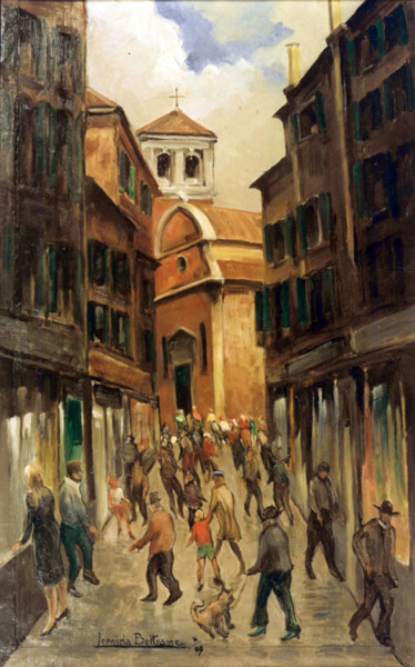 Painting titled "VENEZIA: S. GIOVANN…" by Leonida Beltrame, Original Artwork, Oil