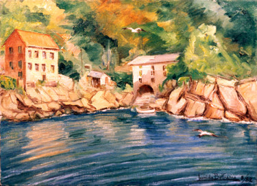 Painting titled "S. FRUTTUOSO - IL P…" by Leonida Beltrame, Original Artwork, Oil