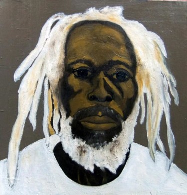 Painting titled "Jamaican Rasta" by Leon Nicholas Kalas, Original Artwork, Oil