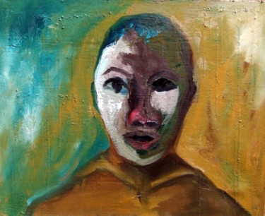 Painting titled "From the HEADS Seri…" by Leon Nicholas Kalas, Original Artwork, Oil