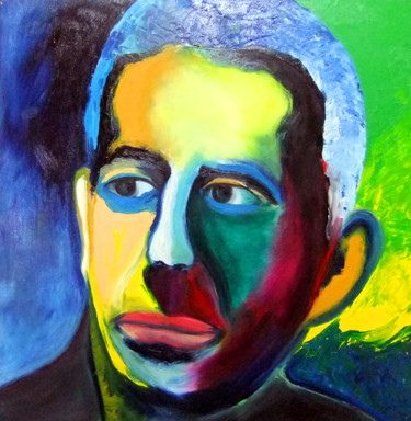 Painting titled "self-portrait-serie…" by Leon Nicholas Kalas, Original Artwork