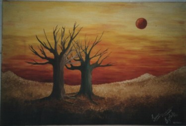 Painting titled "Dos" by Leonor Dinamarca, Original Artwork