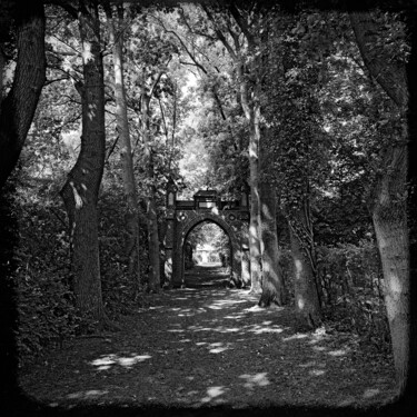 Photographie intitulée "Der Weg zum Friedho…" par Leopold Brix, Œuvre d'art originale, Photographie numérique