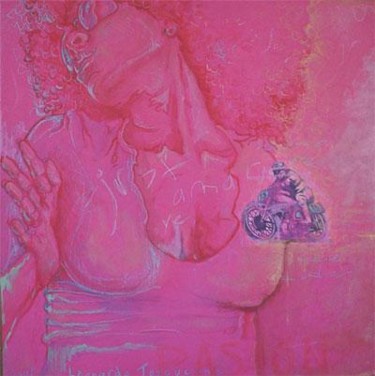 Painting titled "just make love" by Leo Tezcucano, Original Artwork