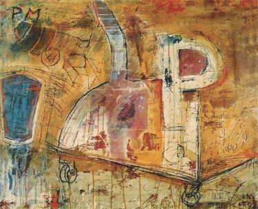 Painting titled "NO parking" by Leo Tezcucano, Original Artwork