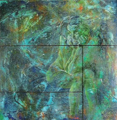 Painting titled "AIRE" by Leo Tezcucano, Original Artwork