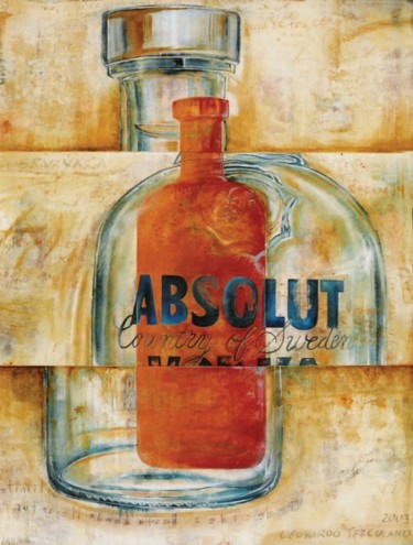 Painting titled "ABSOLUT TEZCUCANO" by Leo Tezcucano, Original Artwork