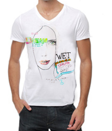 Artcraft titled "WET DREAM TEE" by Leo Tezcucano, Original Artwork