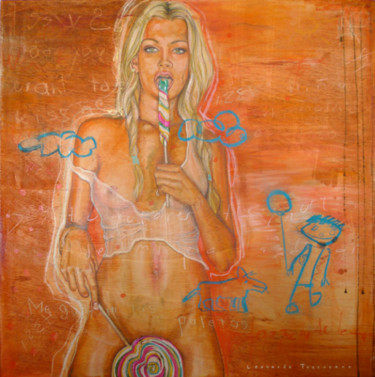 Painting titled "La Niña" by Leo Tezcucano, Original Artwork