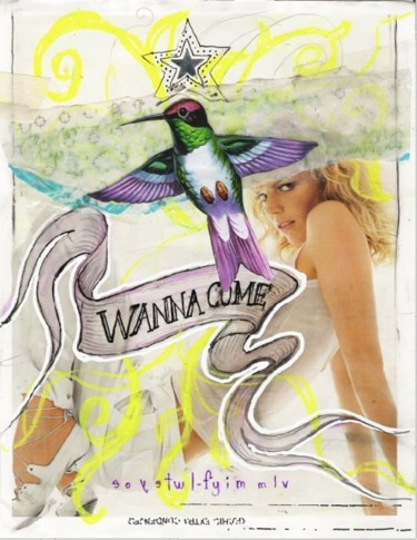 Digital Arts titled "WANNA COME leonardo…" by Leo Tezcucano, Original Artwork