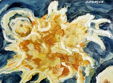 Pittura intitolato "MOLECOLA 14/2004" da Gianluigi Zamagna, Opera d'arte originale, Olio