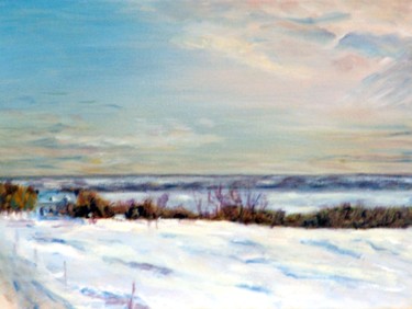 Painting titled "magie-ile-d-orleans…" by Lepage, Original Artwork