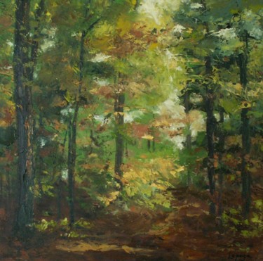Painting titled "l-automne-dans-les-…" by Lepage, Original Artwork