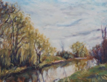 Peinture intitulée "riviere-aux-pins.jpg" par Lepage, Œuvre d'art originale