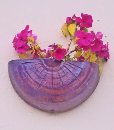 Artisanat intitulée "porte fleur" par La Potinière De Flo, Œuvre d'art originale