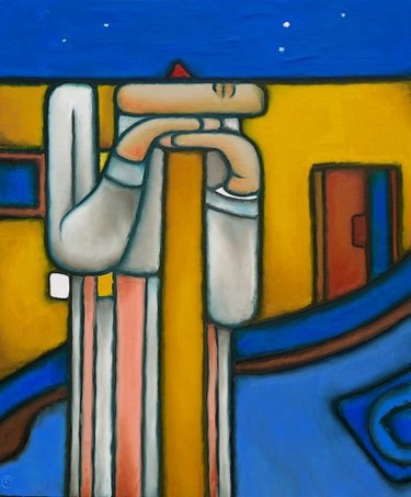 Peinture intitulée "Randonnée sous la b…" par Lepierrequimousse, Œuvre d'art originale