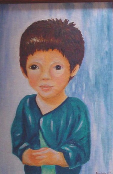 Painting titled "Titi gavroche" by Maryvonne Lepinoy (MARLEN), Original Artwork