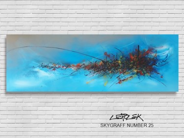 Peinture intitulée "skygraff-number-25-…" par Mk Lepolsk, Œuvre d'art originale, Acrylique
