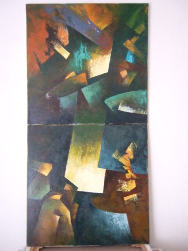 Peinture intitulée "Hommage à Jules Fla…" par Daniel Lequesne, Œuvre d'art originale, Huile